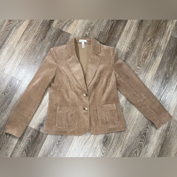 Kim Rogers Corduroy Blazer Academia Preppy Career Citycore Old Money sz:8P - Picture 1 of 6